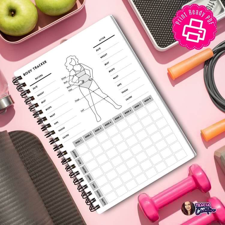 Fitness Body Tracker - Track Progress | Tracia Ceative