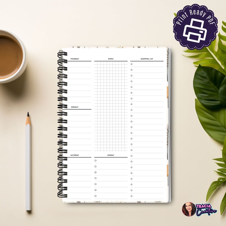 Fall Weekly Planner, Printable Planner | Tracia Creative