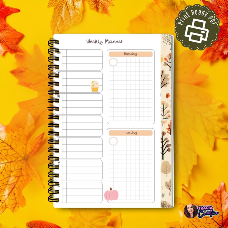 Fall Weekly Planner | Printable | Tracia Creative