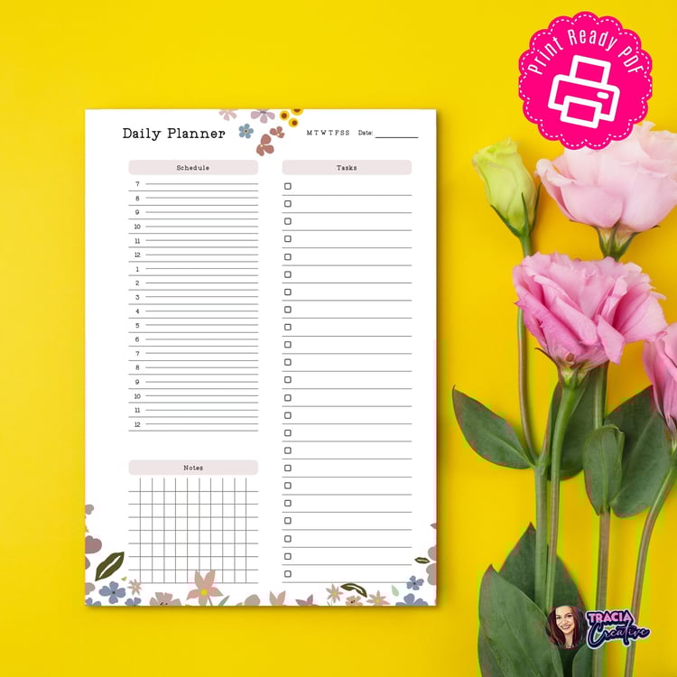 Daily Planner - Garden | Tracia Creative