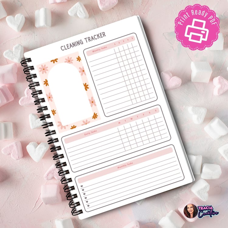 Stay Organized with Our Cleaning Tracker | Instant Download