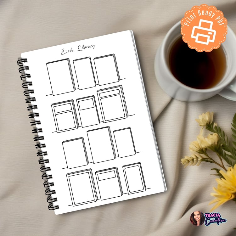 Book Library Planner Insert: Organize Your Reads | Tracia Creative