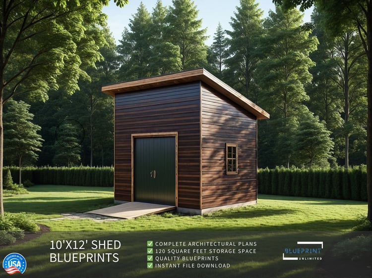Obtain construction permits for your backyard shed with blueprint shed plans.