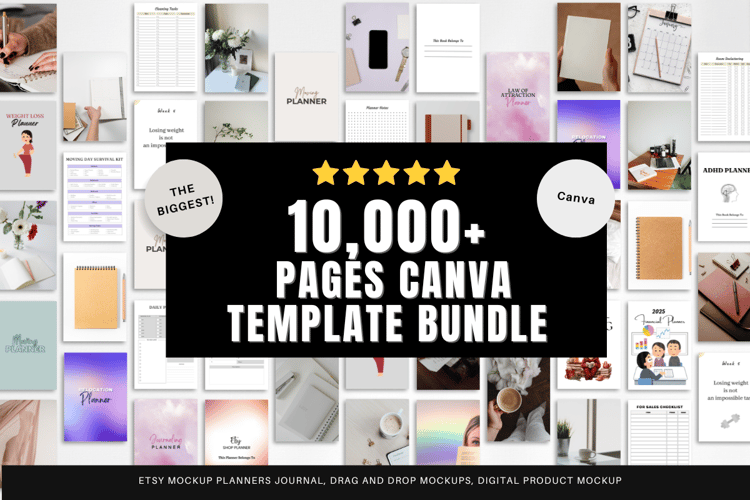 10000+ Pages Canva Template Bundle