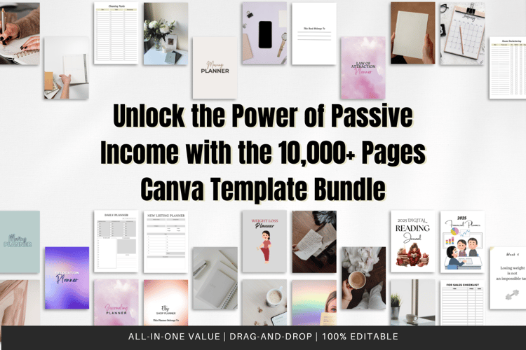 10000+ Pages Canva Template Bundle