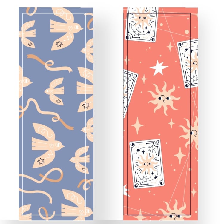 Printable Celestial Bookmark Set - 8 Unique Designs