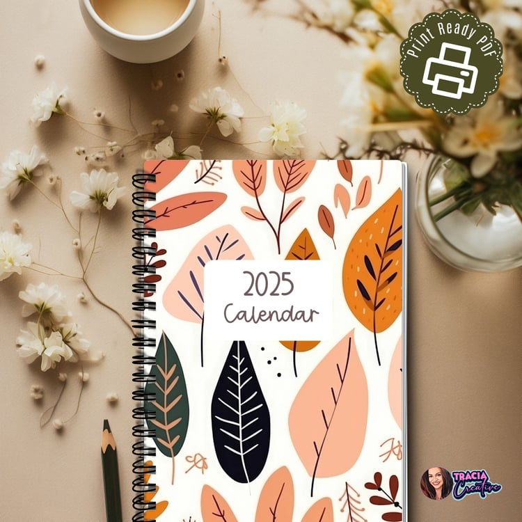 2025 Monthly Calendar | Printable | Tracia Creative
