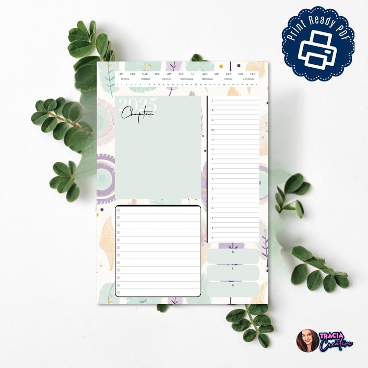 2024-2025 Pastel Daily Planner | Tracia Creative