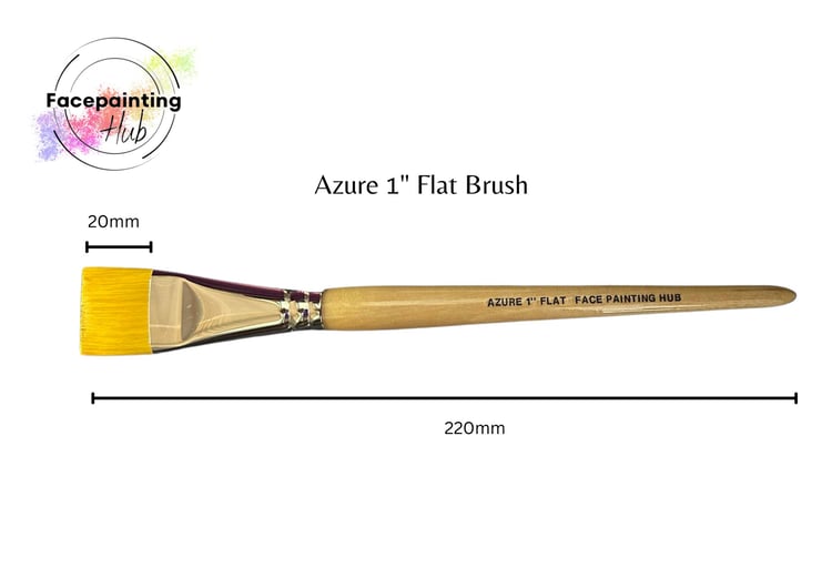 Flat Brush, Facepainting brush, Onestroke brush,