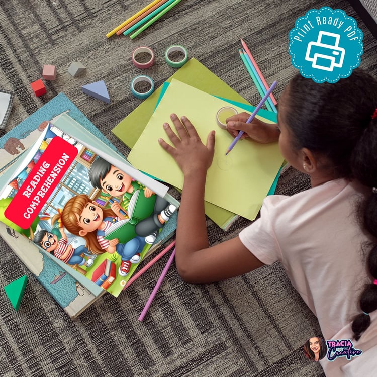 Reading Comprehension Workbook for Kids - Instant Download