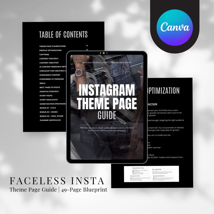 instagram theme page guide