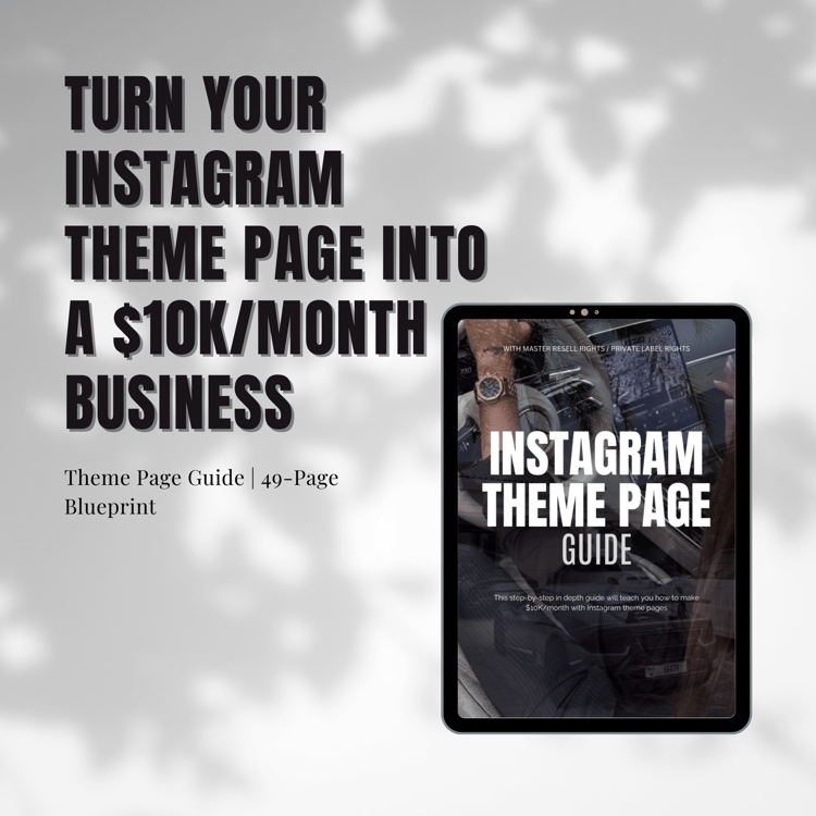 instagram theme page guide