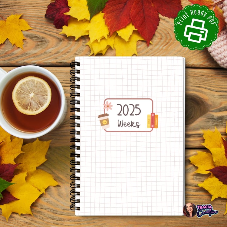 2025 Dated Weekly Planner | Printable | Tracia Creative