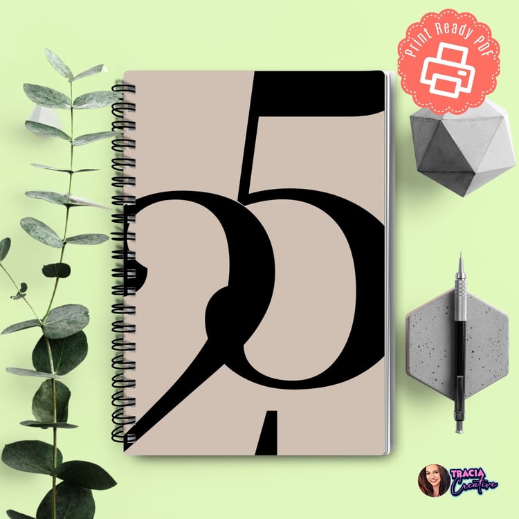 2025 Dated Planner | A5 Minimalist Daily Planner | Tracia Creative