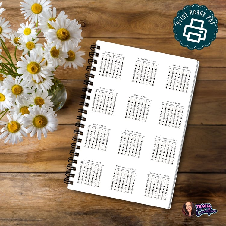 2025 Lunar Calendar – Printable A4 PDF Download