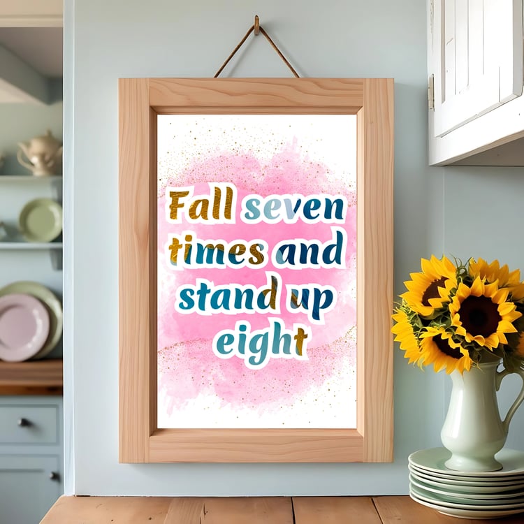 motivational quote wall art