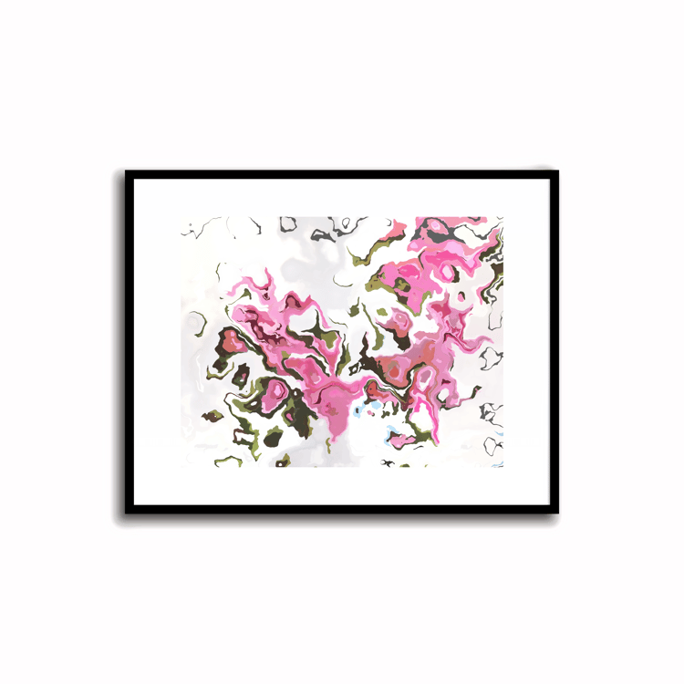 Pink, Blue and Gray Modern Abstract Artwork - 24-5 (pdf size 5X7)    Transform your space with our unique art instant printable!🌟Download the radiant palette featuring Azalea Pink, Blue Smoke, Heather Gray and Soft Peach Colors. Ideal for wall, desk, and