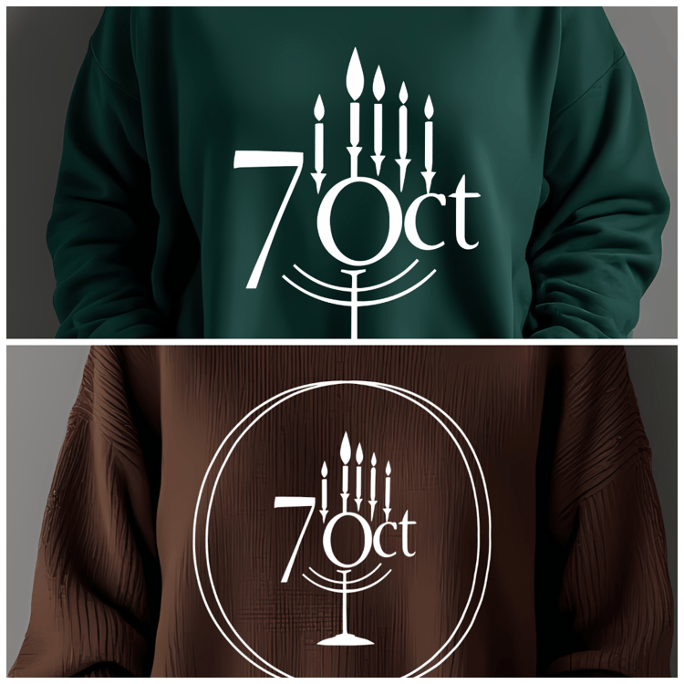 Support Israel with this powerful collection of 20 high-quality 7 Oct-themed PNG images. Featuring the date "7 Oct" with typographic styles, the Star of David, and other cultural symbols, these transparent designs are perfect for Jews, Christians, Messian