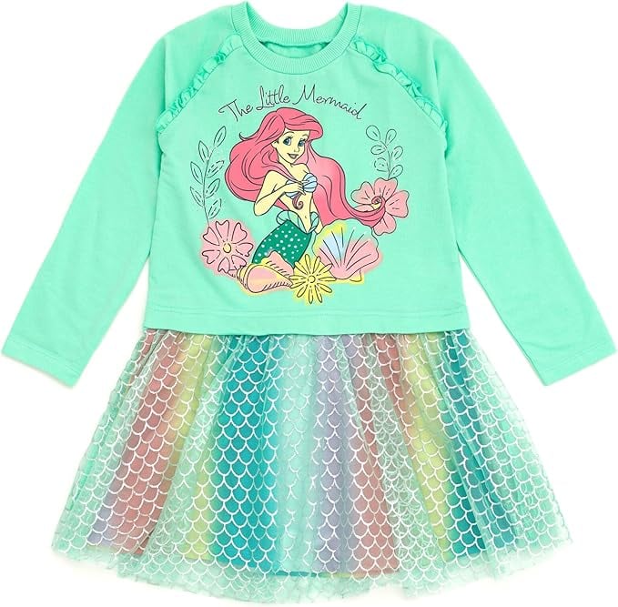 Disney Frozen Princess Lilo & Stitch Minnie Mouse Moana Girls Dress Toddler to Big Kid Sizes (2T - 14-16)
