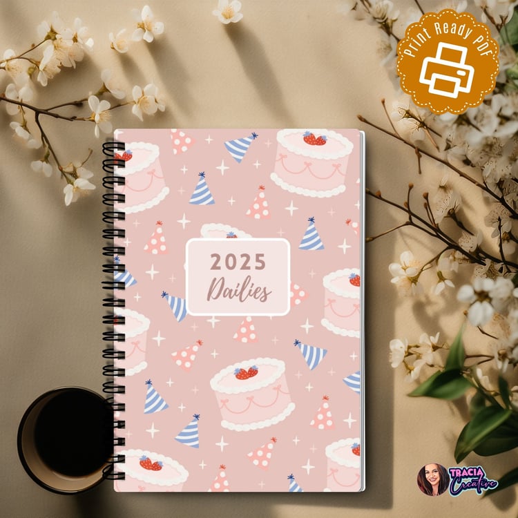 2025 Daily Planner A6 – Stay Motivated & Organized