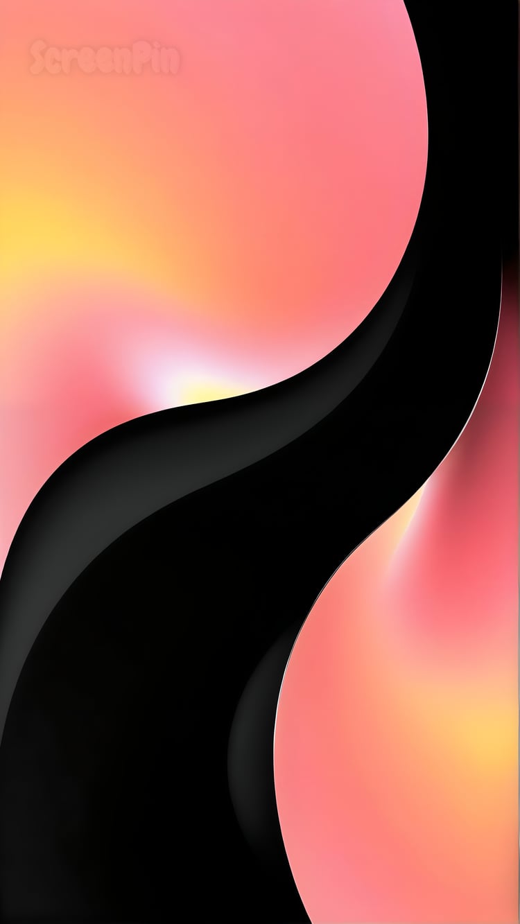 Abstract background with dynamic pink and black flow, creating a bold and modern design. Perfect for digital artwork, wallpapers, and creative projects.