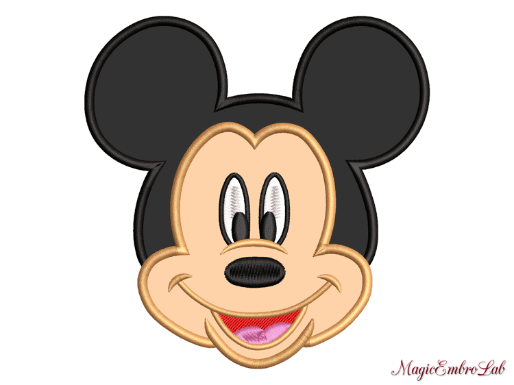 Mickey embroidery design