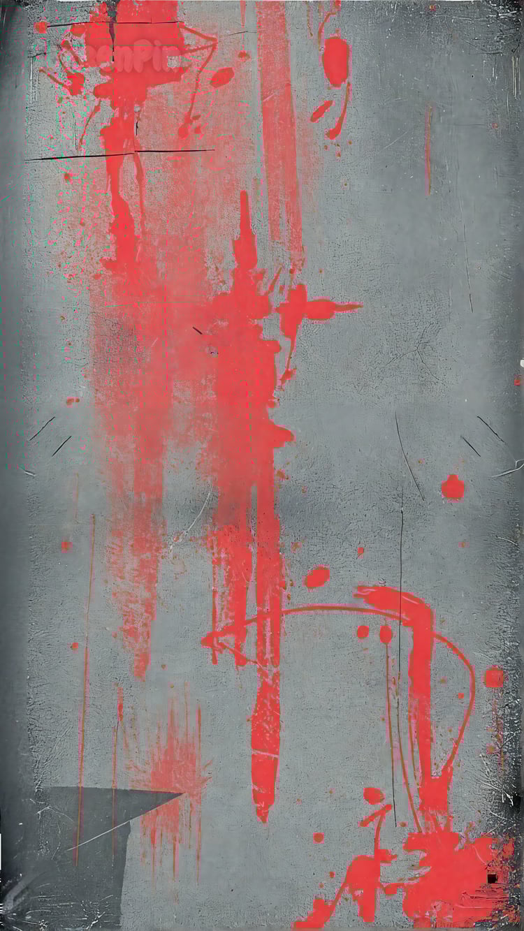 Grey and red abstract painting backdrop featuring dynamic textures and bold contrasts. Ideal for digital art, modern designs, and creative projects.