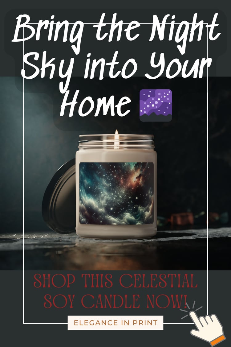 scented celestial soy candle for sale