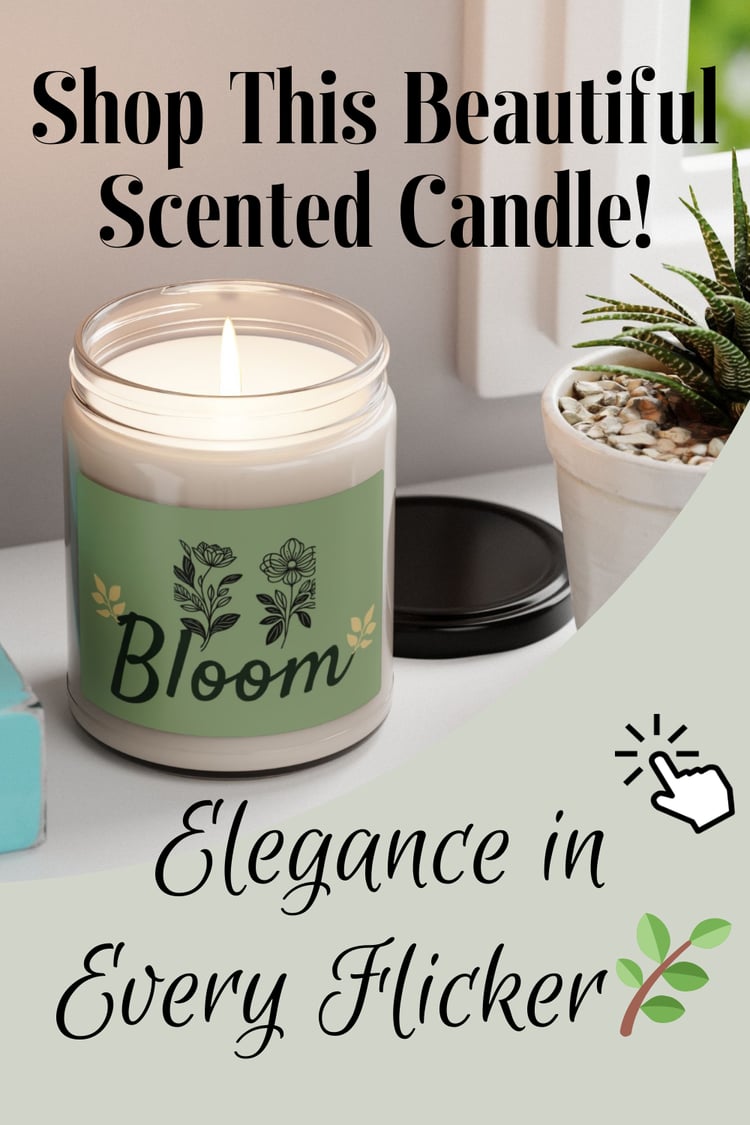 Sage Green Bloom Soy Candle
