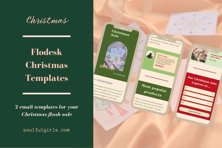 Flodesk Christmas Template.