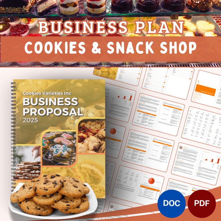 BUSINESS PLAN TEMPLATE - Cookies & Snack Shop, Warong Buku