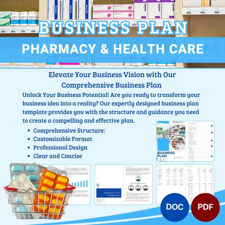 BUSINESS PLAN TEMPLATE - Pharmacy & Health Care