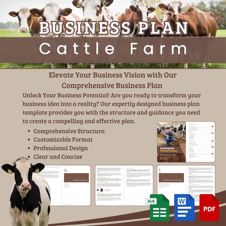 BUSINESS PLAN TEMPLATE - Cattle Farm