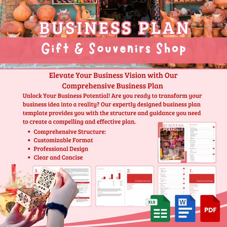 BUSINESS PLAN TEMPLATE - Gift Shop, Warong Buku