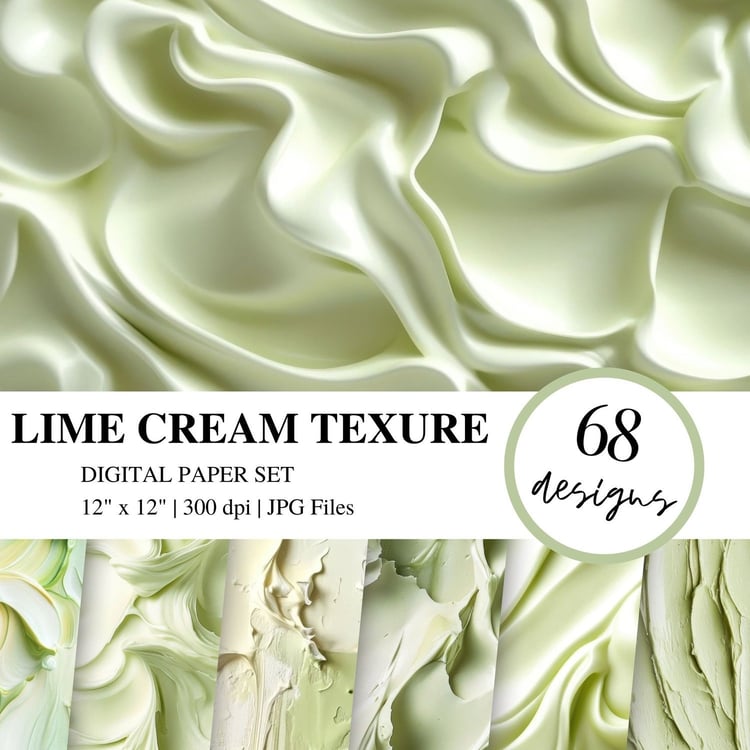 lime cream green digital paper