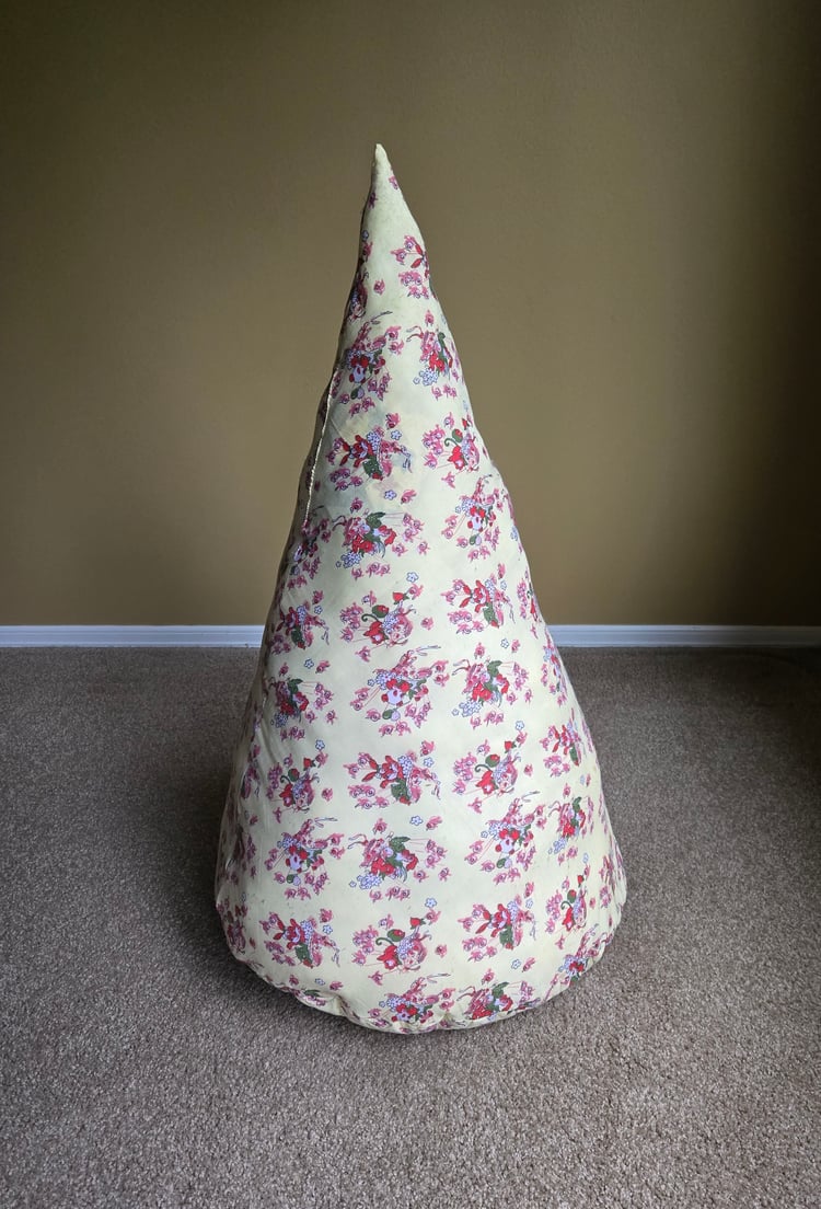 The cushion sewed up