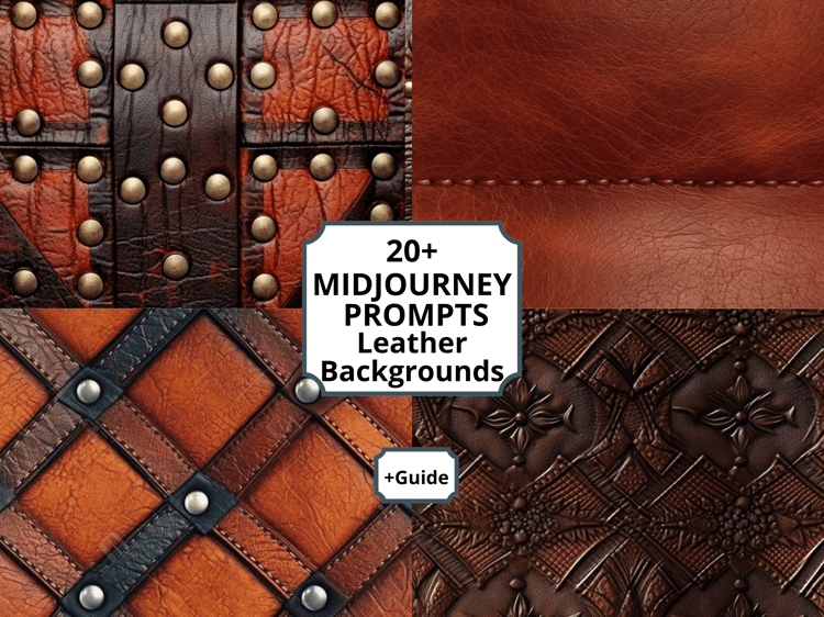 20+ Midjourney Prompts for Leather Backgrounds