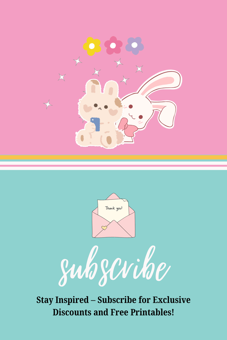 subcribe for Educational and Creative Printable Products for Kids – Coloring Pages, Flashcards, and More
