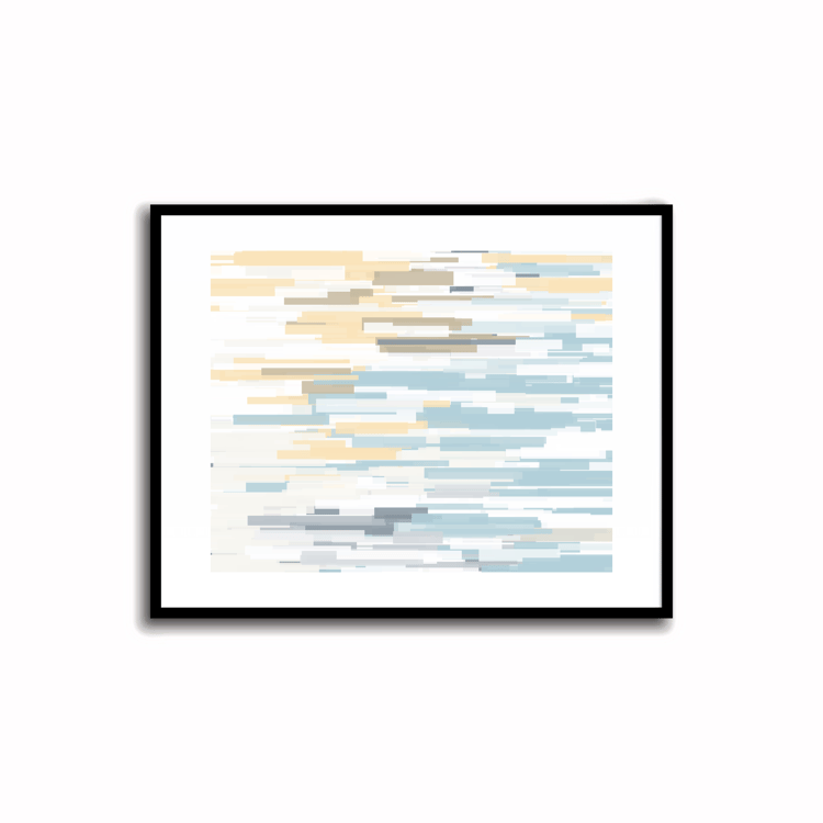 Brighten your space with this vibrant abstract color palette print in Jungle Mist (light blue gray), Coral Reef (vanilla), Dairy Cream (pale peach), Regent Gray, and Spring Wood (very light pink). Perfect for walls, desks, or shelves—download instantly an