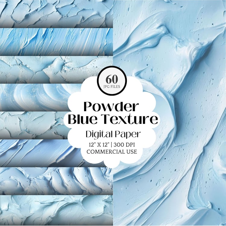 powder blue digital paper