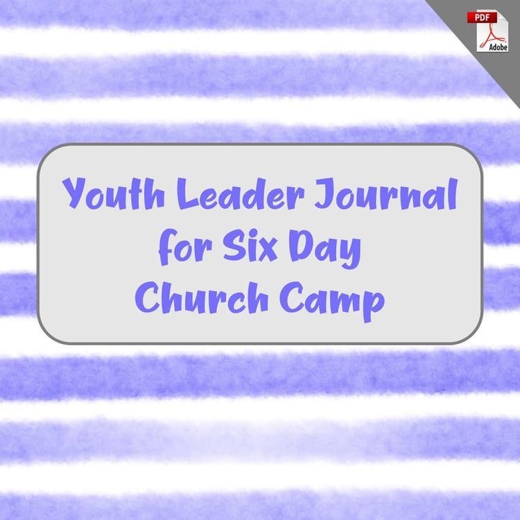 Youth Leader Journal for Six Day Church Camp (PDF License)