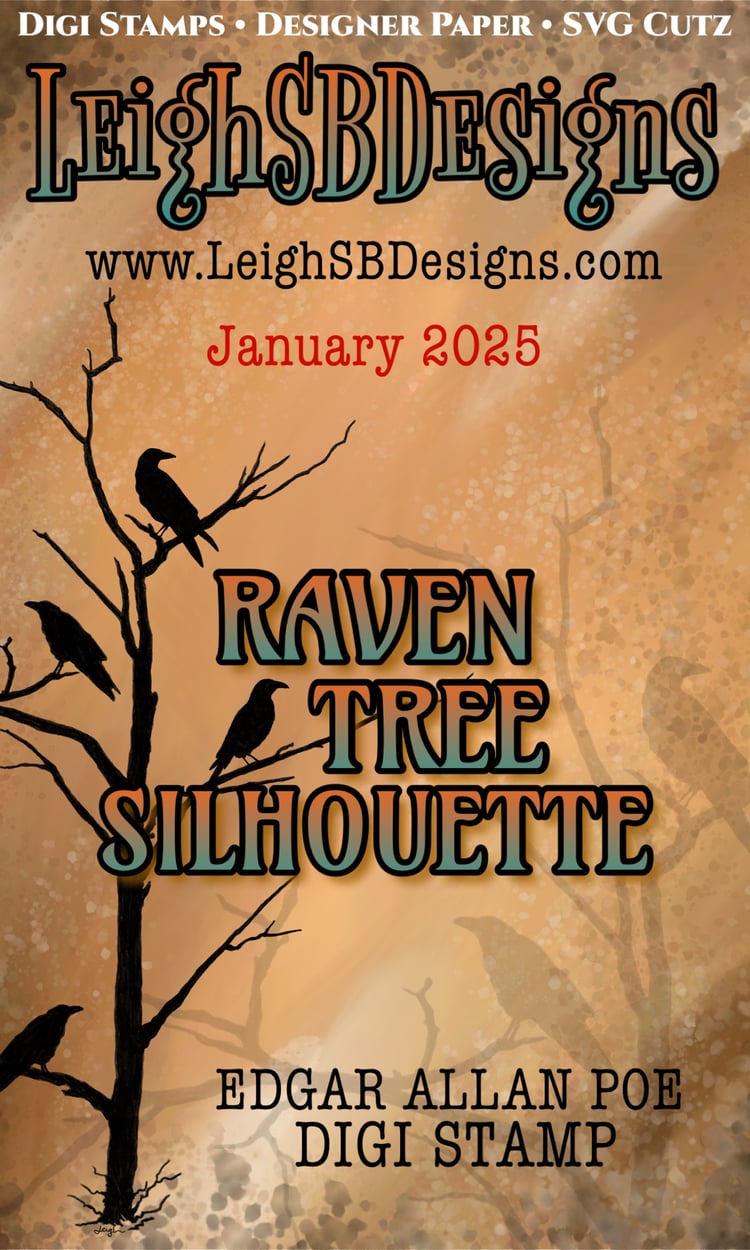 LeighSBDesigns  Raven Tree Silhouette