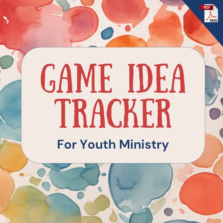 Game Idea Tracker for Youth Ministry (PDF License)
