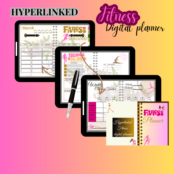 A mockup of fitness planner