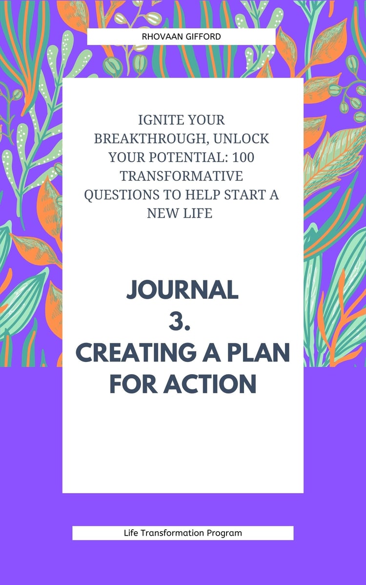 Ignite Your Breakthrough, Unlock Your Potential: 100 Transformative Questions to Help Start A New Life Journal 3. Creating a Plan for Action