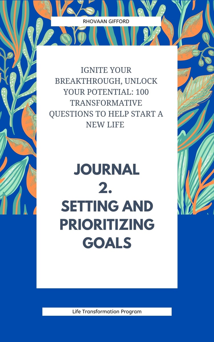 Ignite Your Breakthrough, Unlock Your Potential: 100 Transformative Questions to Help Start A New Life Journal 2. Setting and Prioritizing Goals