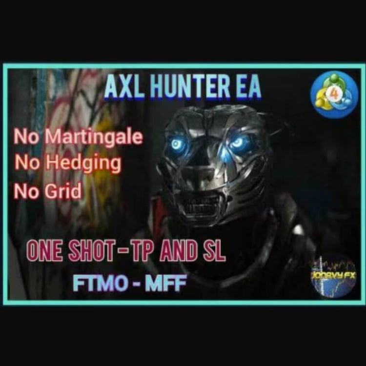 AXL Hunter Ea Prop firm Funded Mt4 Robot trading