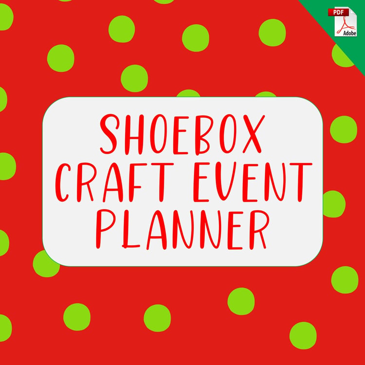 Shoebox Craft Event Planner (PDF Download)