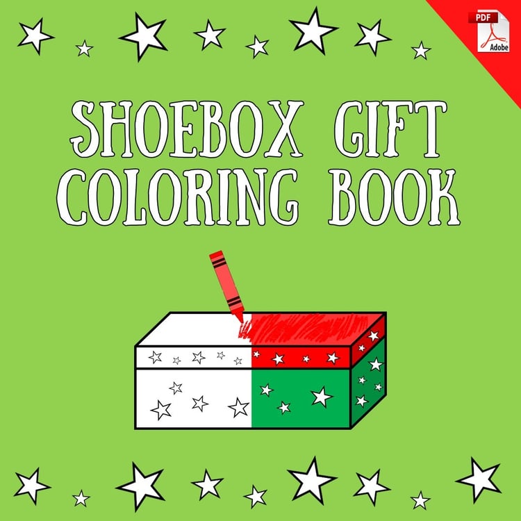 Shoebox Gift Coloring Book (PDF License)
