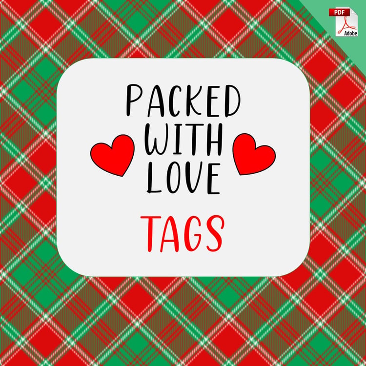 Packed with Love Tags (Free PDF Download)